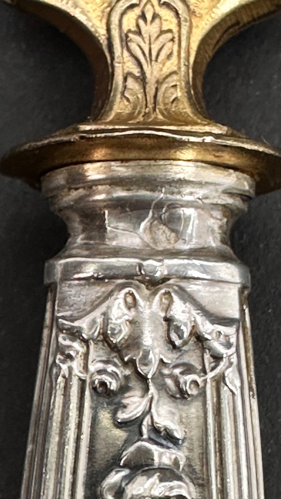 Couteau à Gâteaux, à Glace Et Pelle à Fruits En Argent, Couverts à Dessert