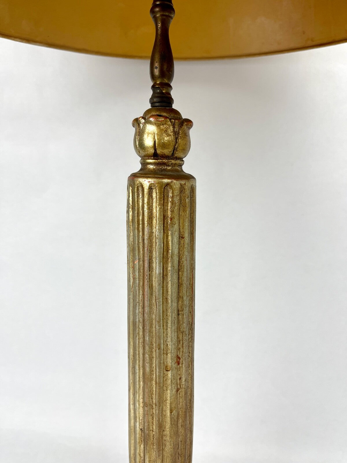 Grand Pied De Lampe En céramique façon bois doré