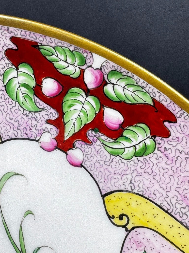 Plat en porcelaine de Limoges, Henri Creange