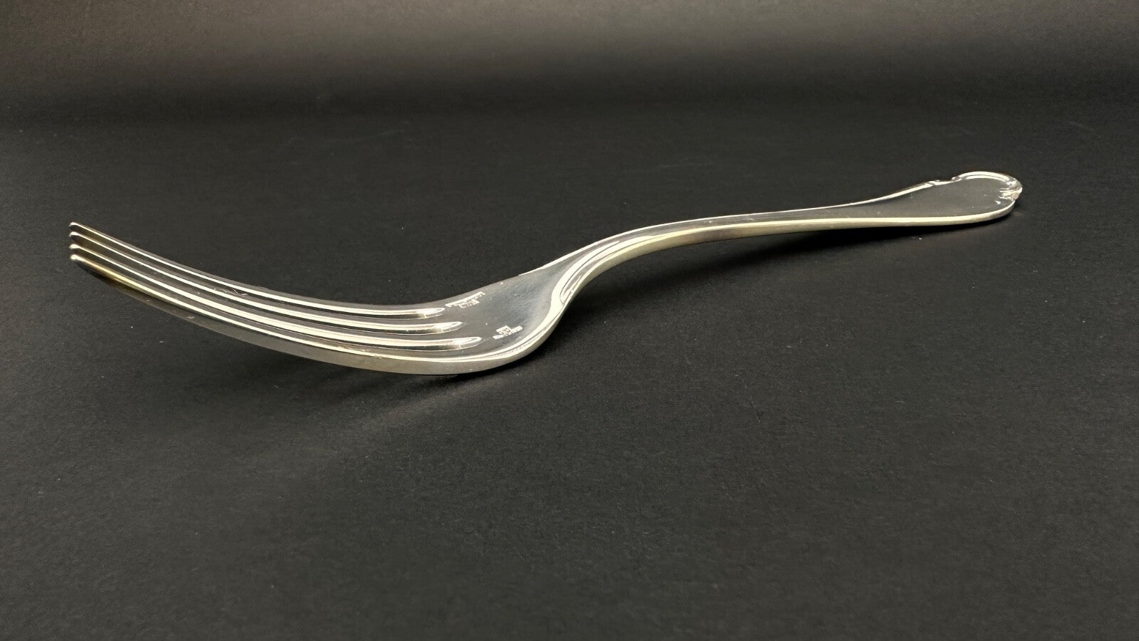 Christofle,  fourchette,  modèle Pompadour, Paris. Neuve.