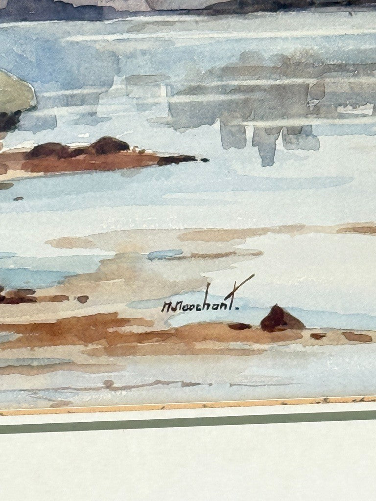 Maurice Marchant, chateau de Ardvreck, Highlands écosse, aquarelle