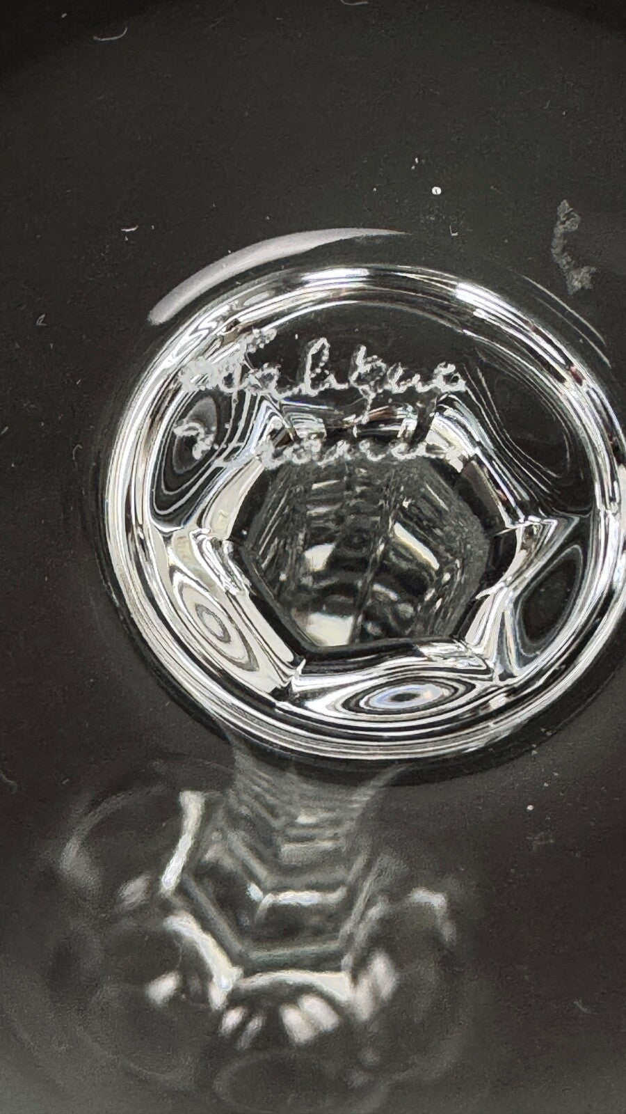 Lalique suite de 6 verres à eau modèle Tuileries