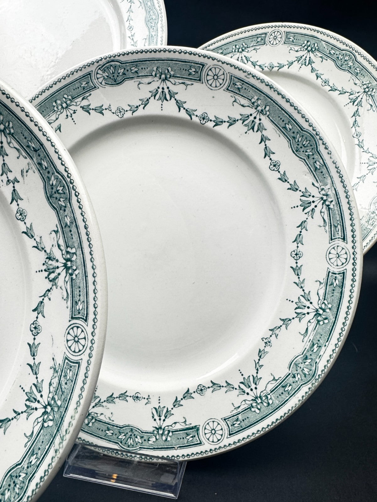 Lot de 6 Assiettes anciennes en faïence Moulin des Loups & Hamage – Provence