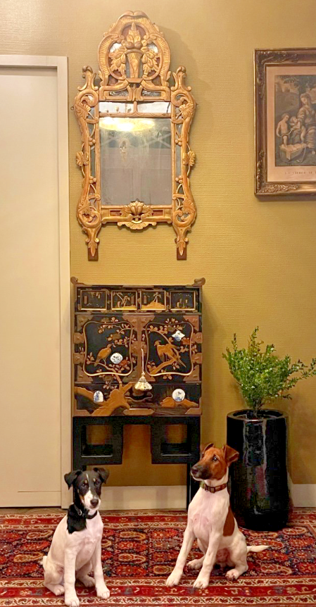 Cabinet En Laque Et Plaques De Porcelaine, Japon 19ème