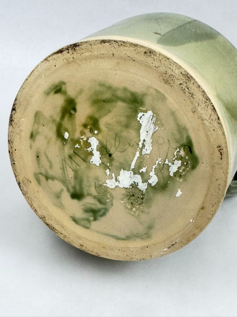 grand broc en céramique émaillé vert Maryvonne Zollinger