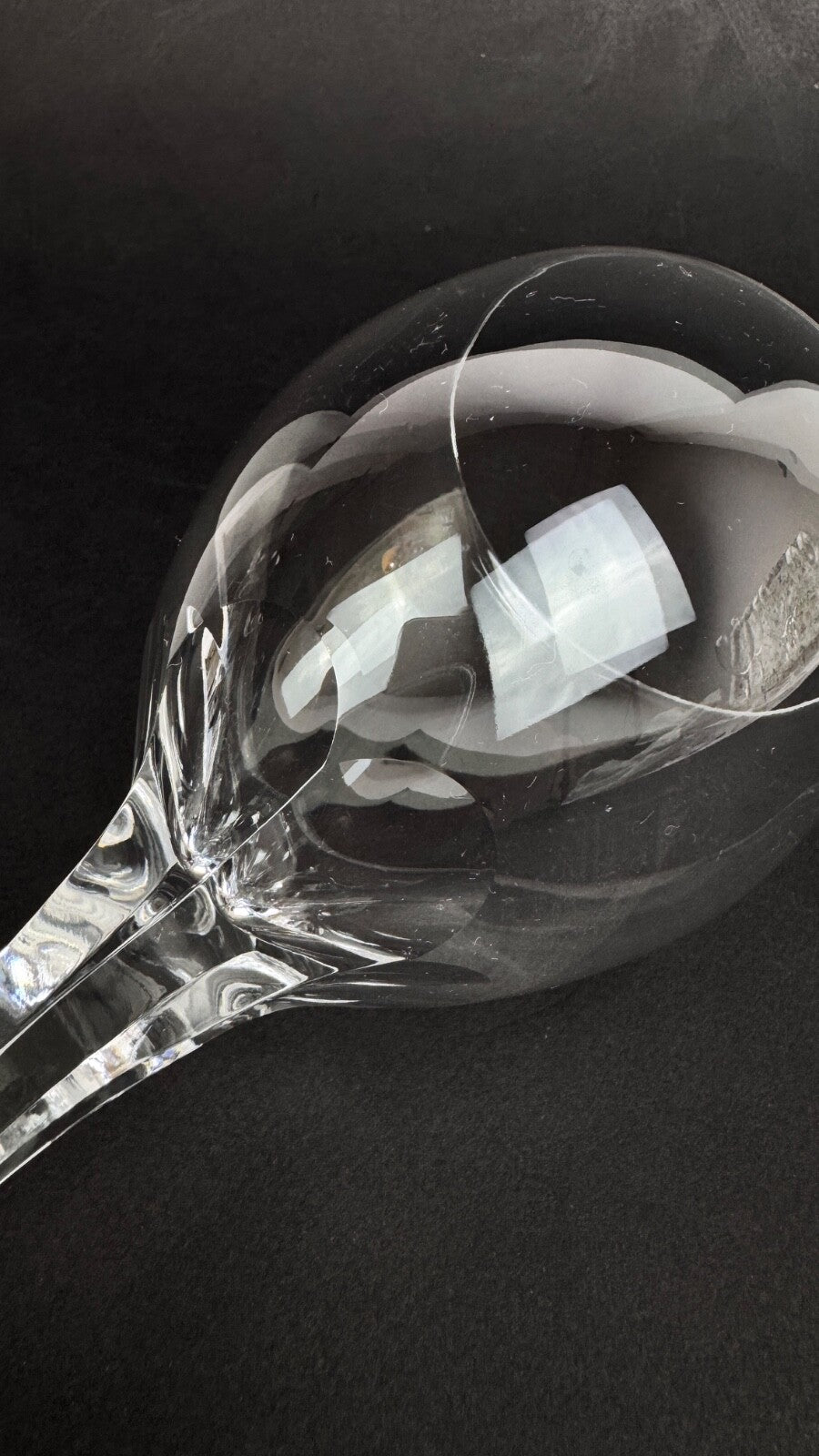 Lalique suite de 6 verres à eau modèle Tuileries