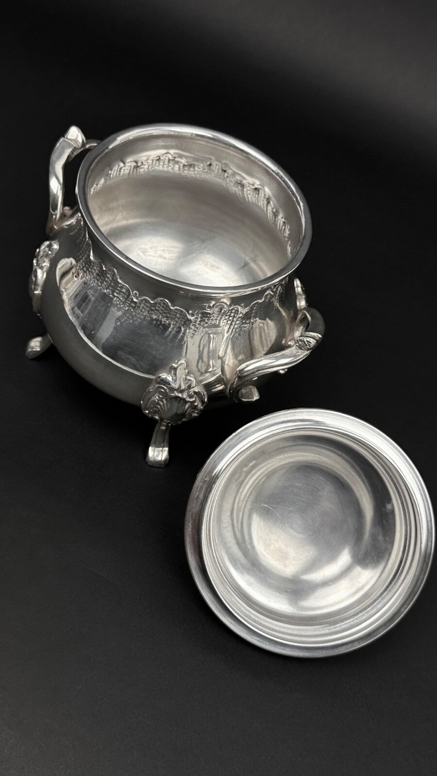 Service Thé-café En Métal Argenté Style Louis XV, 4 Pièces NEUF