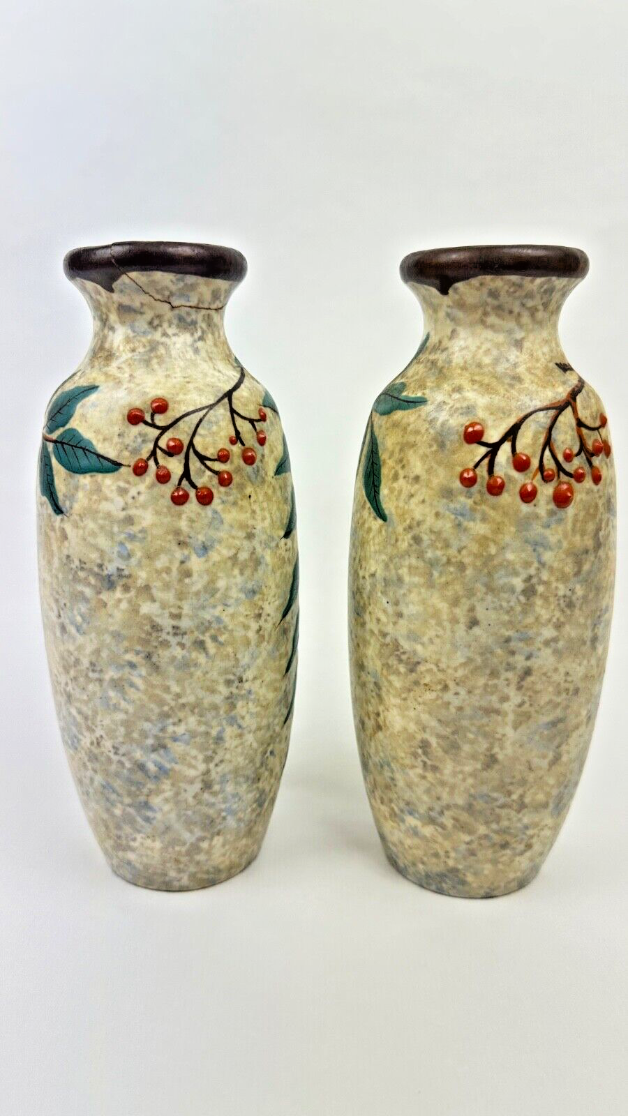 Belle Paire De Vases Art Déco De Louis Auguste Dage