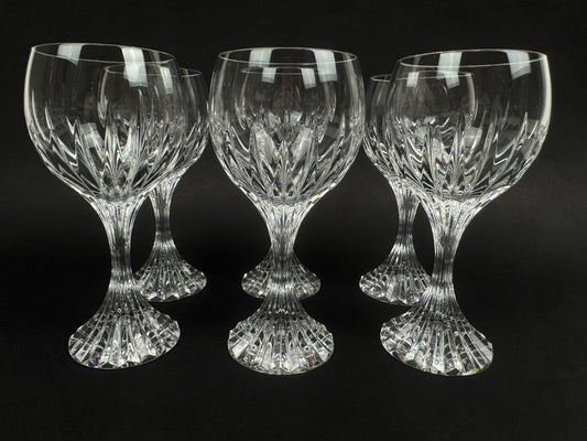 Série de 6 verres à vin blanc Masséna de Baccarat état neuf !
