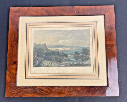 Gravure Du Port De Cherbourg Par Skelton Fils Et Aubert Fils