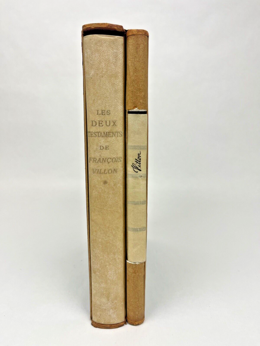 Les Deux Testaments De François Villon Club Bibliophile De France 1942