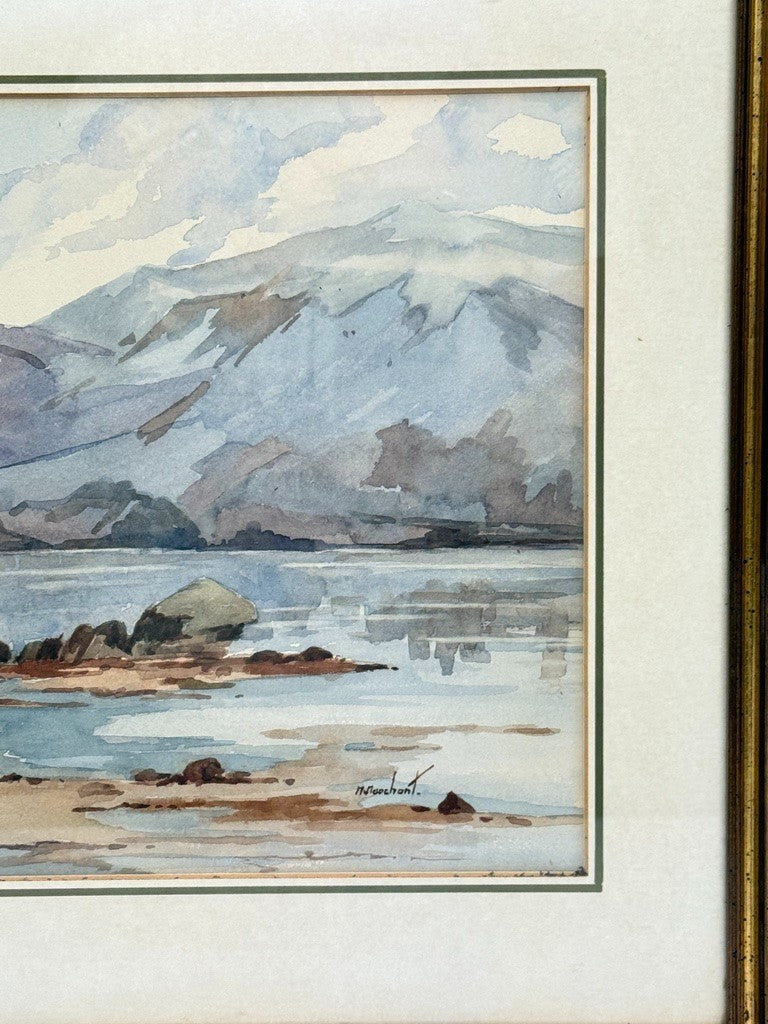 Maurice Marchant, chateau de Ardvreck, Highlands écosse, aquarelle