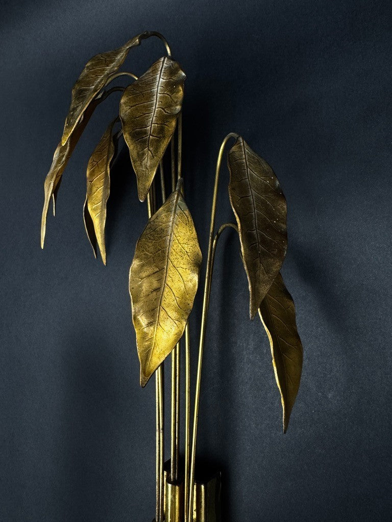 Paire d’appliques Maison Charles modèle "Lauriers", vers 1960