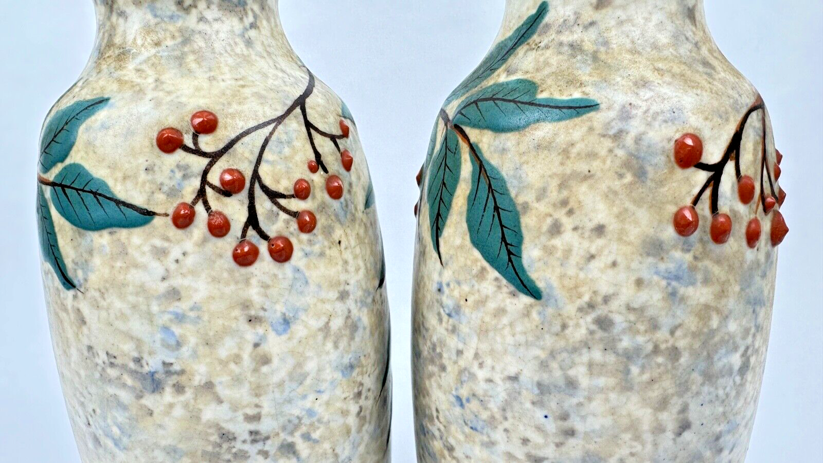 Belle Paire De Vases Art Déco De Louis Auguste Dage