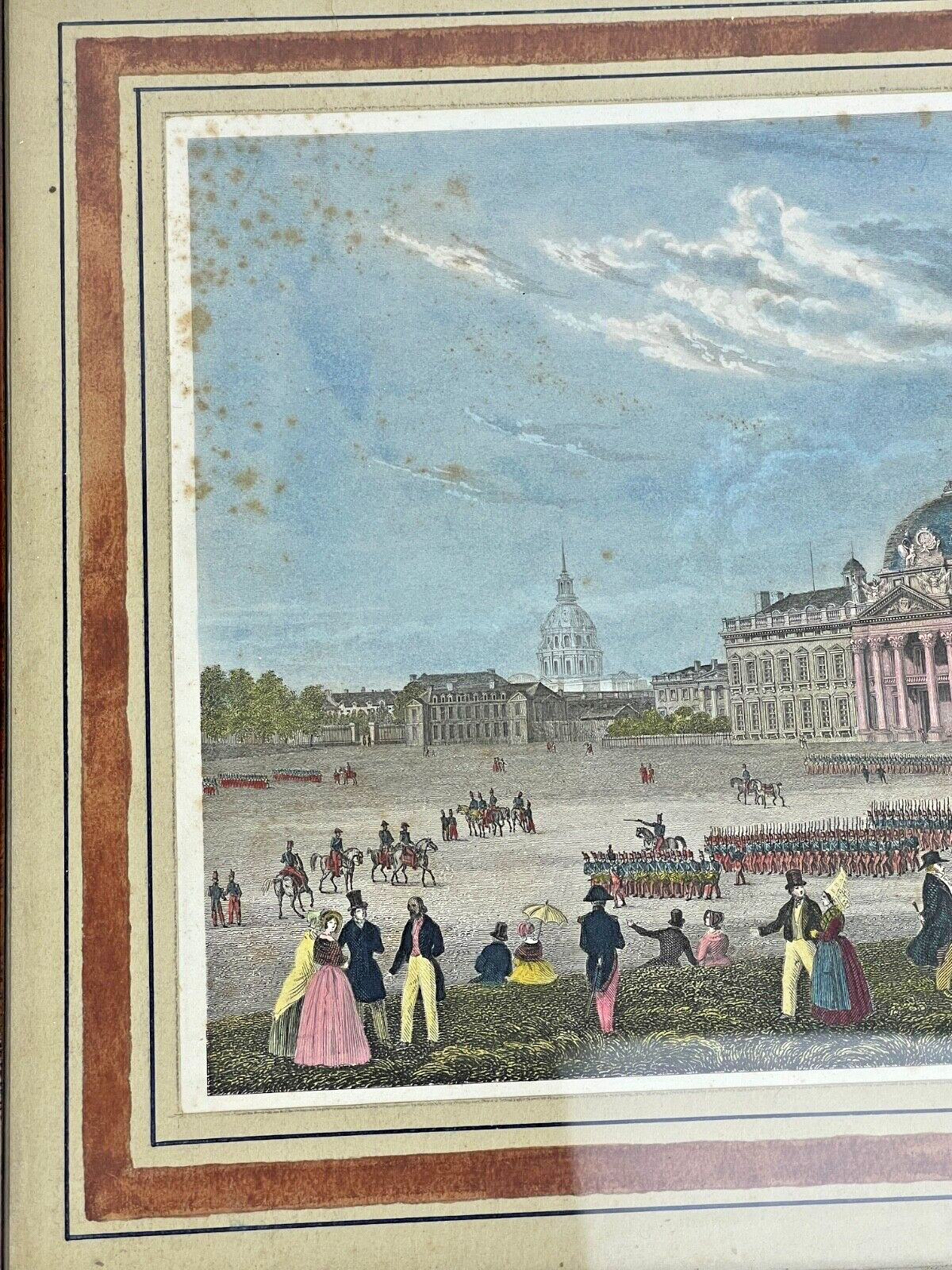 Suite De 2 Vues De Paris d'Ap. Jb Chamoin, Colonne De Juillet & Champs De Mars