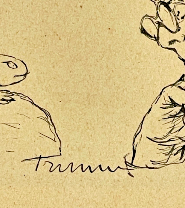 Dessin, Encre, Homme à La Salamandre