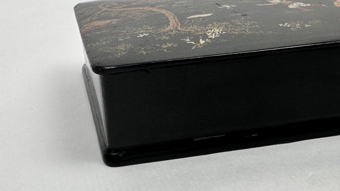 Boîte, Coffret En Carton Bouilli Napoléon III