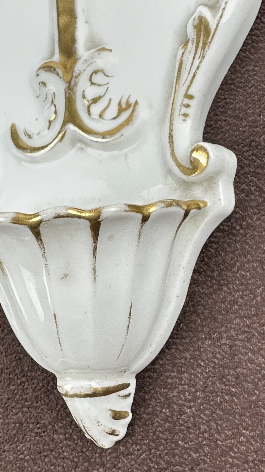 Bénitier de chevet 19ème en porcelaine de Paris n°31