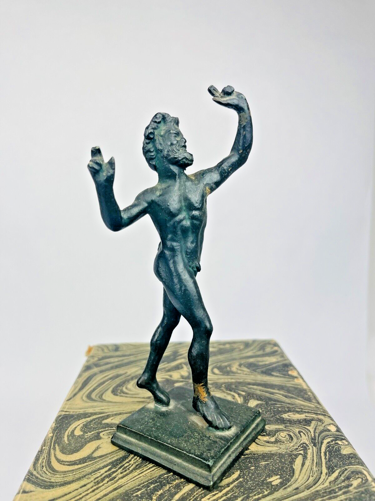 Sujet En Bronze, Réduction, Le Faune Dansant De Pompei