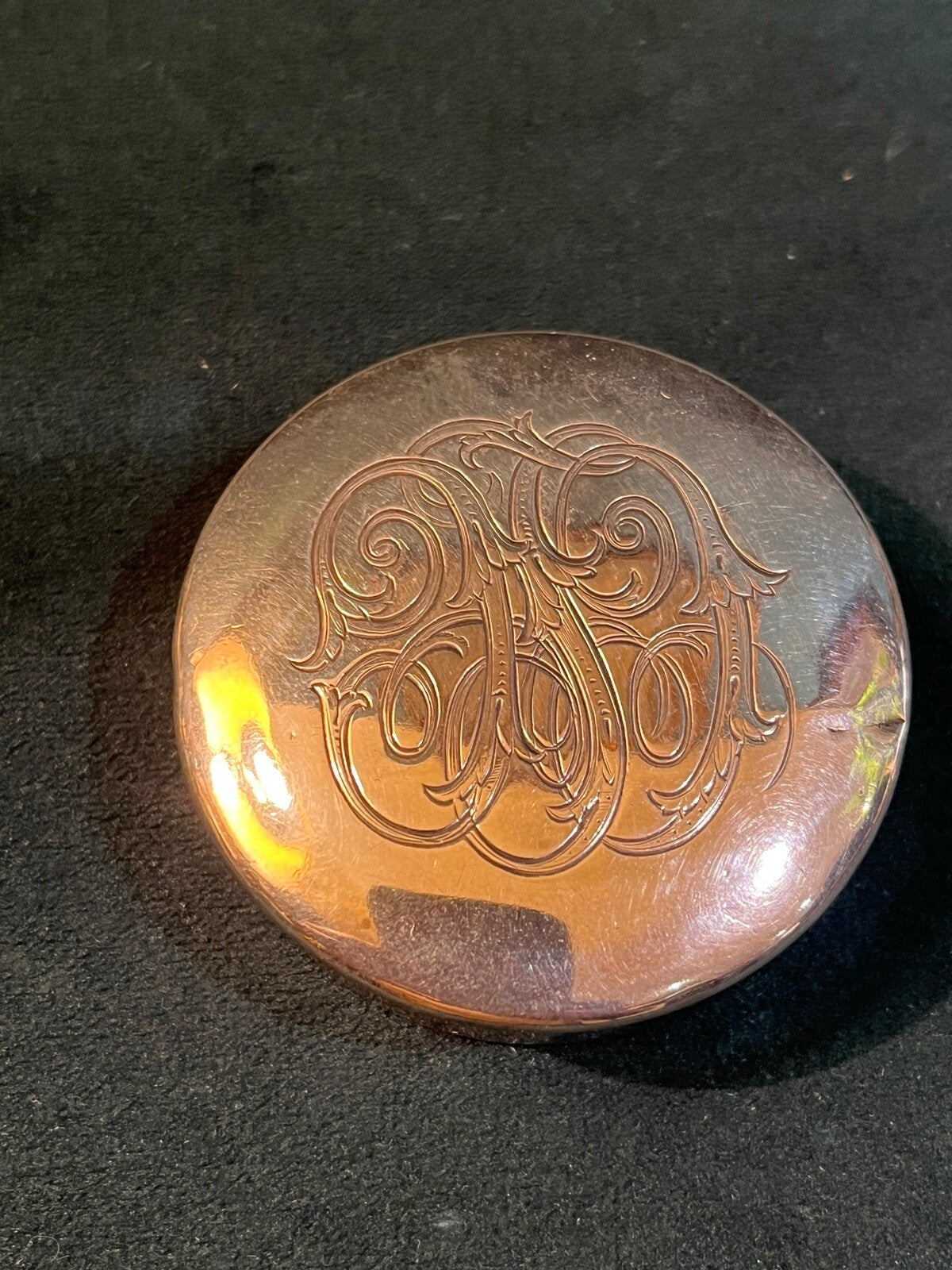 Boîte à pilules en argent massif anglais, Birmingham