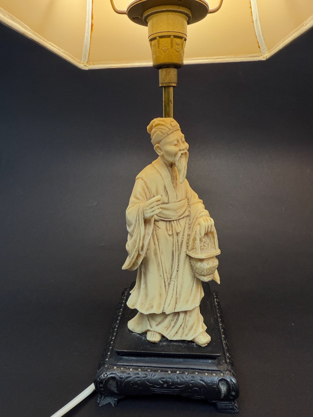 Paire de lampes de chevet en résine