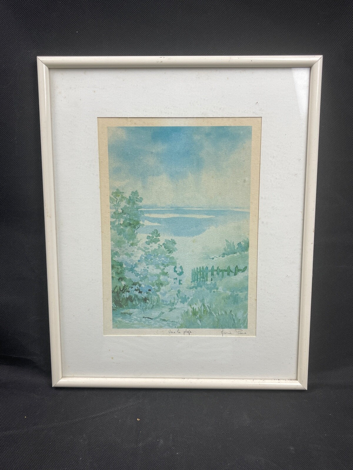 Aquarelle Vers la plage de Marie Para