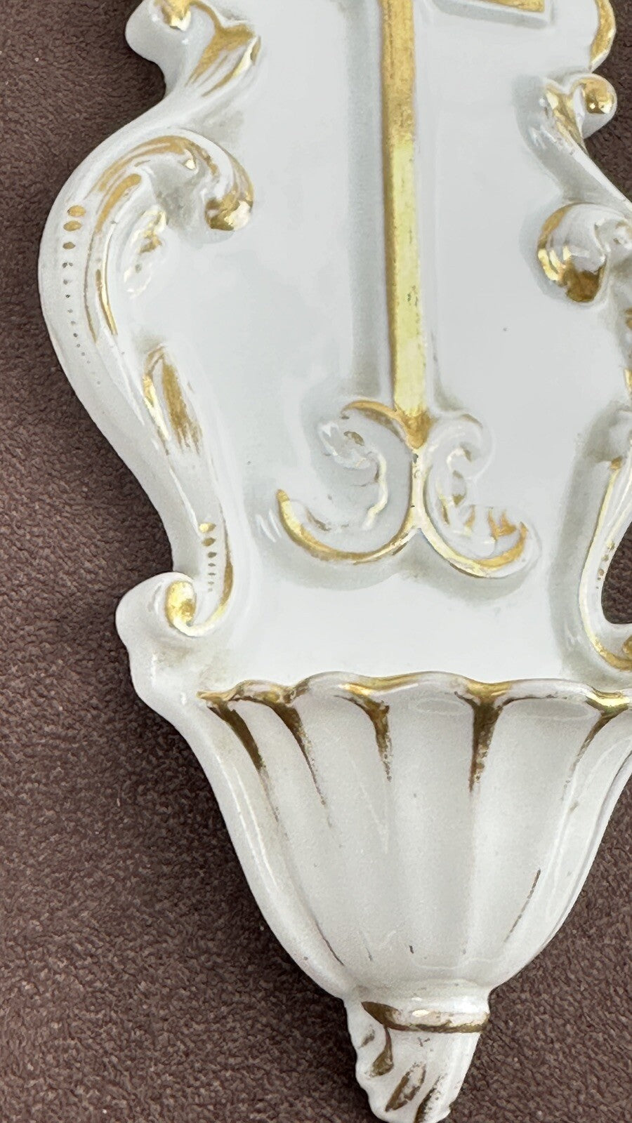 Bénitier de chevet 19ème en porcelaine de Paris n°31