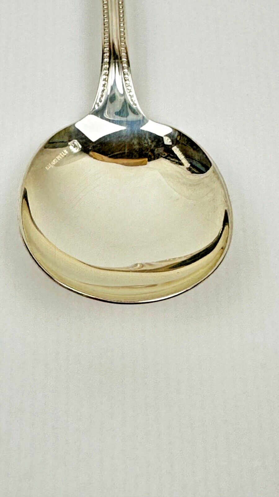Cuillère à Consommé Christofle En Argent Massif, Sterling 925, Modèle Perles