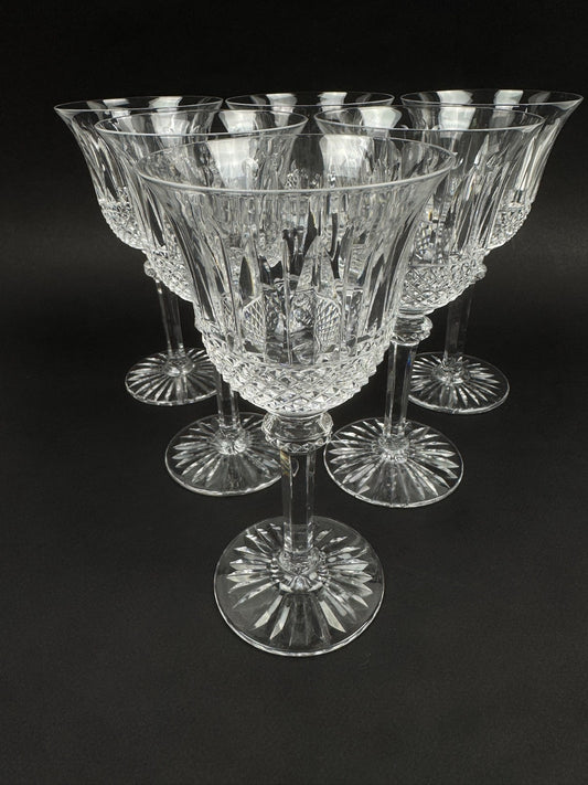 Série 6 verres à eau en cristal Saint-Louis – Modèle Tommy – Parfait état, estam