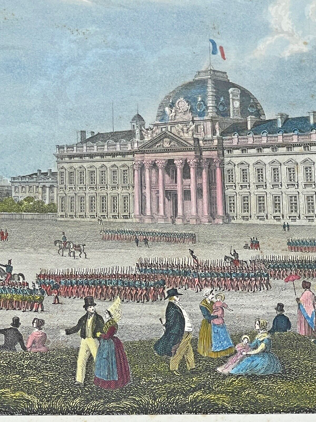 Suite De 2 Vues De Paris d'Ap. Jb Chamoin, Colonne De Juillet & Champs De Mars