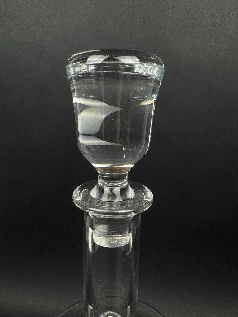 Carafe cristal de Sèvres France taillé avec bouchon 35 cm