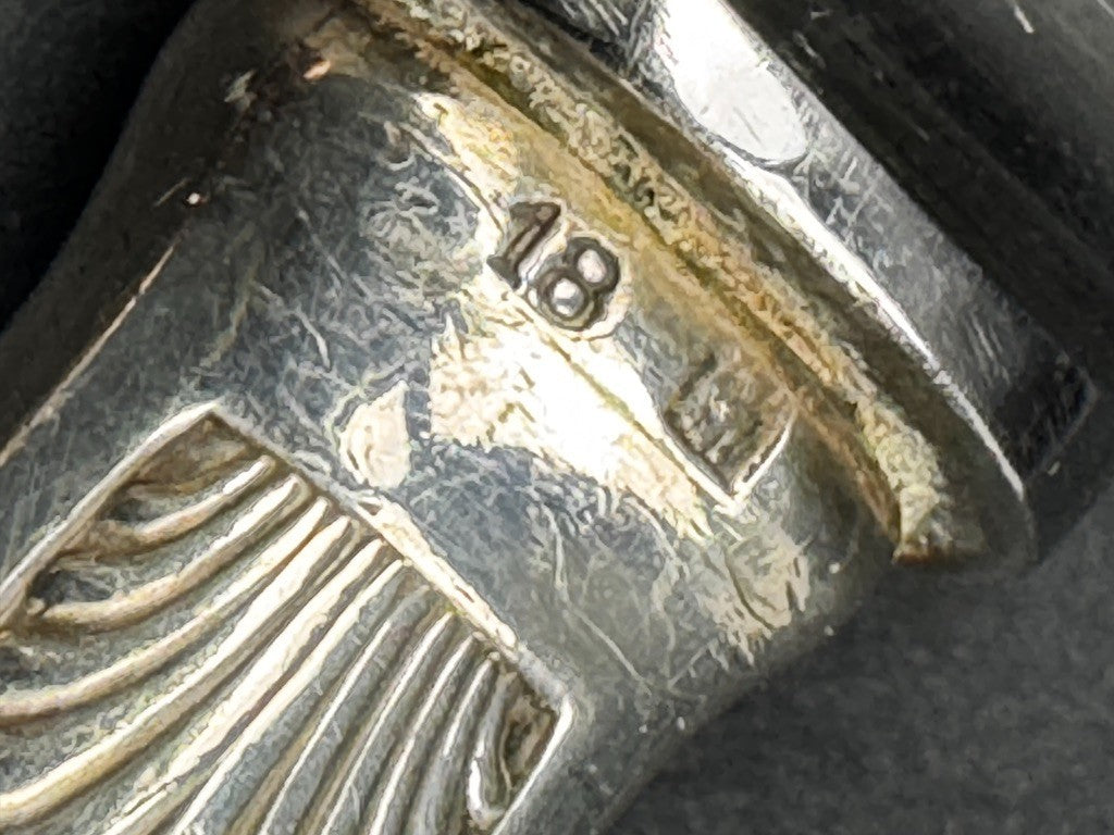 12 couteaux en métal argenté, modèle Coquille – Reneka