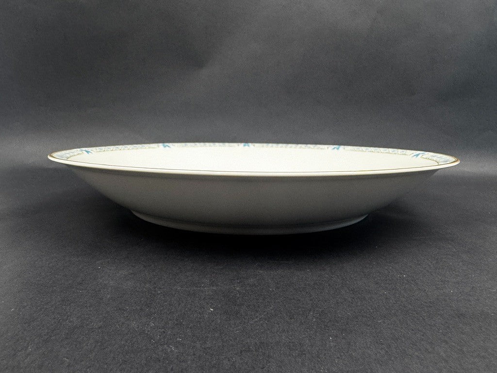 Plat à tarte Haviland modèle Nankin bleu et or