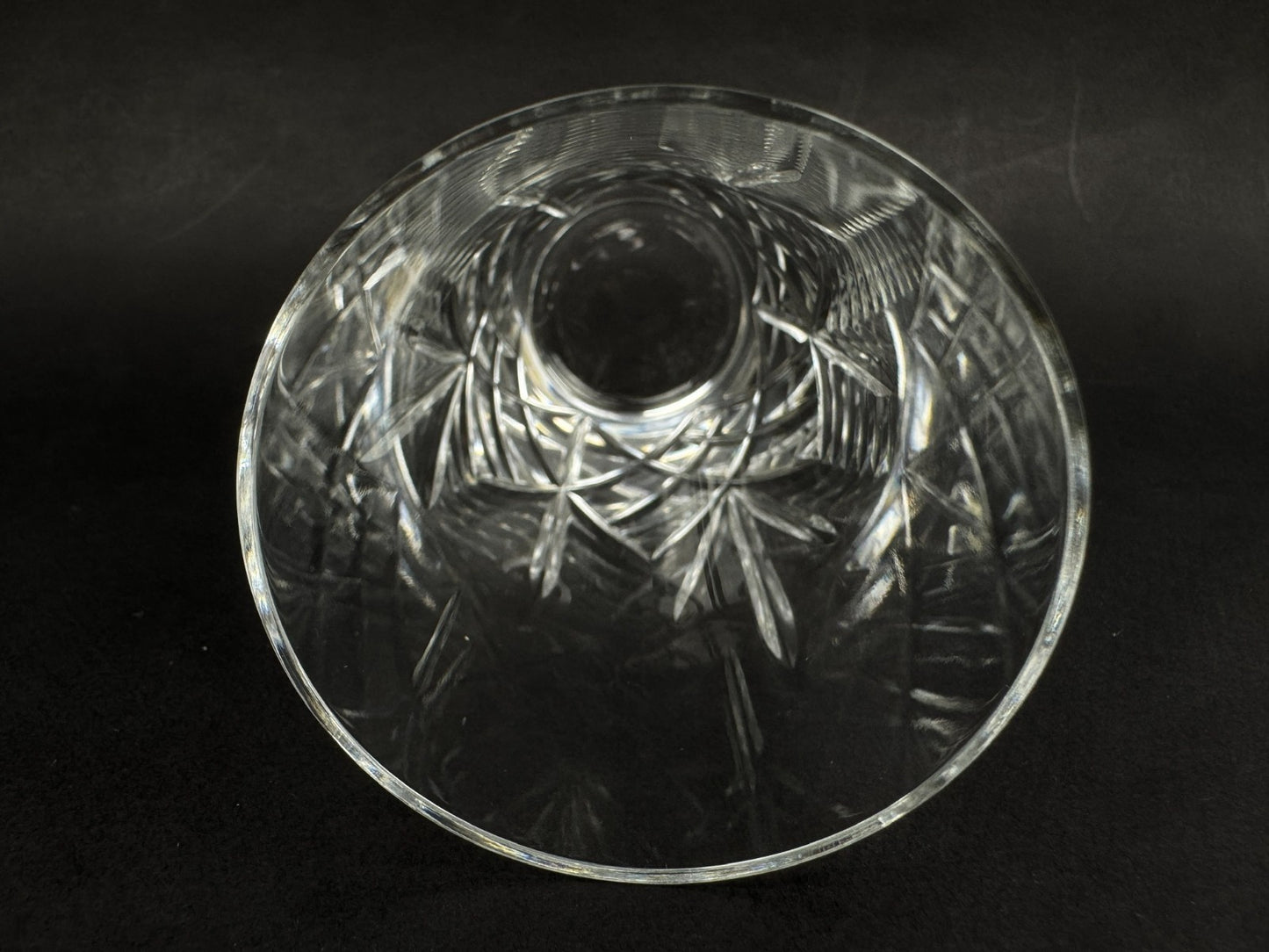 8 verres à orangeade – cristal d’Écosse taillé