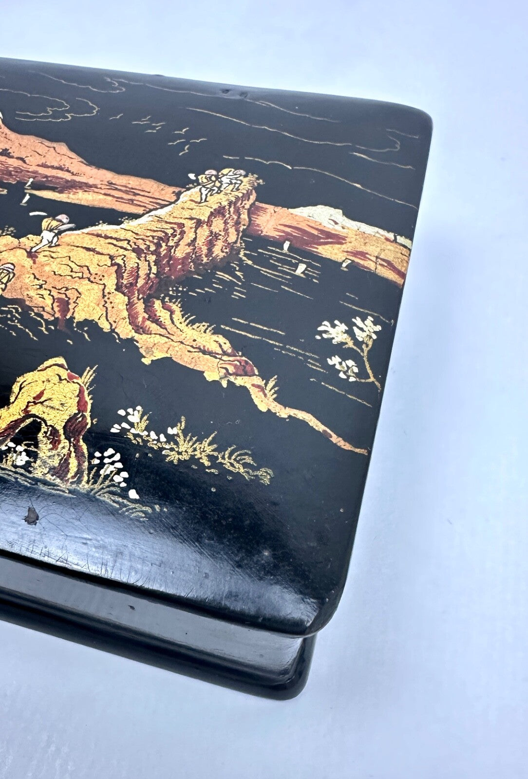 Boîte, Coffret En Carton Bouilli Napoléon III