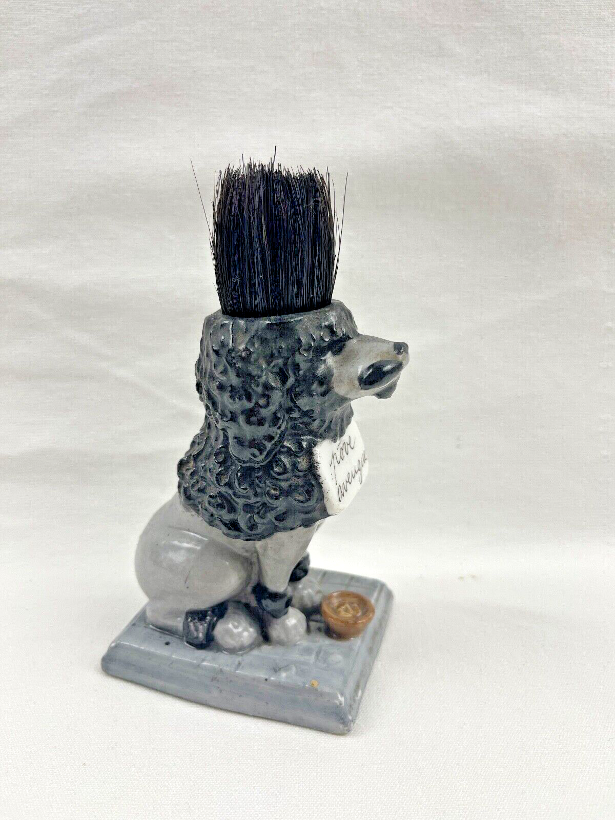 Essuie-plume en porcelaine, figurine de chien