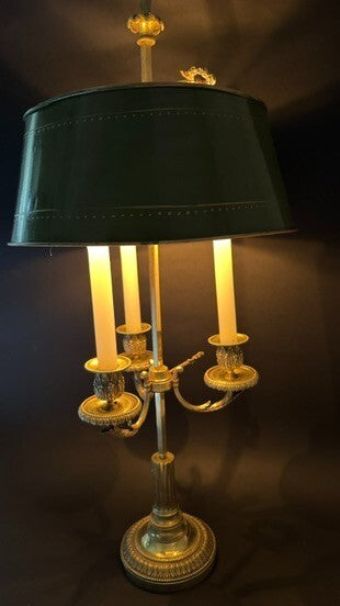 Lampe bouillotte en bronze XIXème