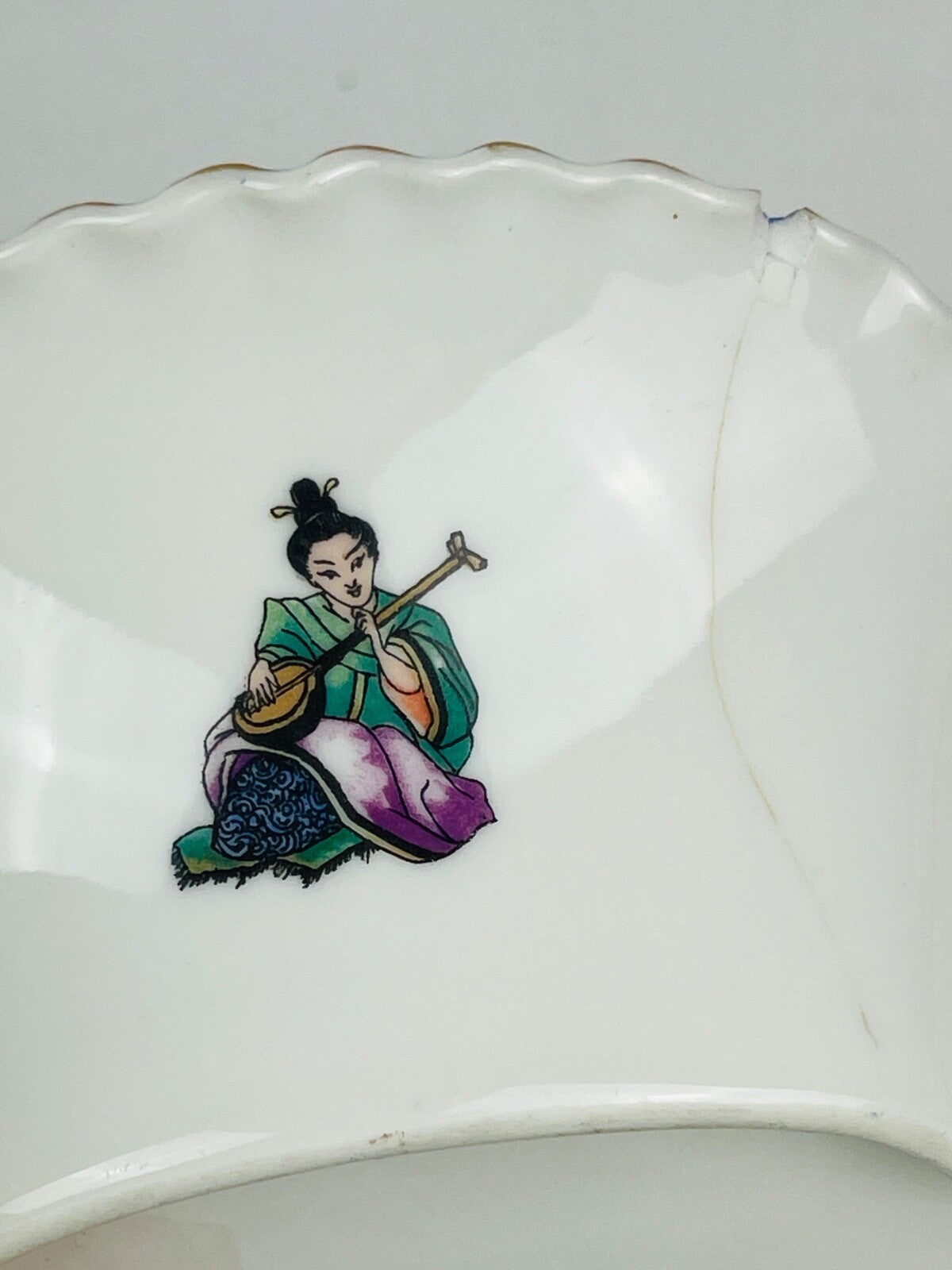 Rare coupe Frank Haviland et Sèvres motif au Chinois
