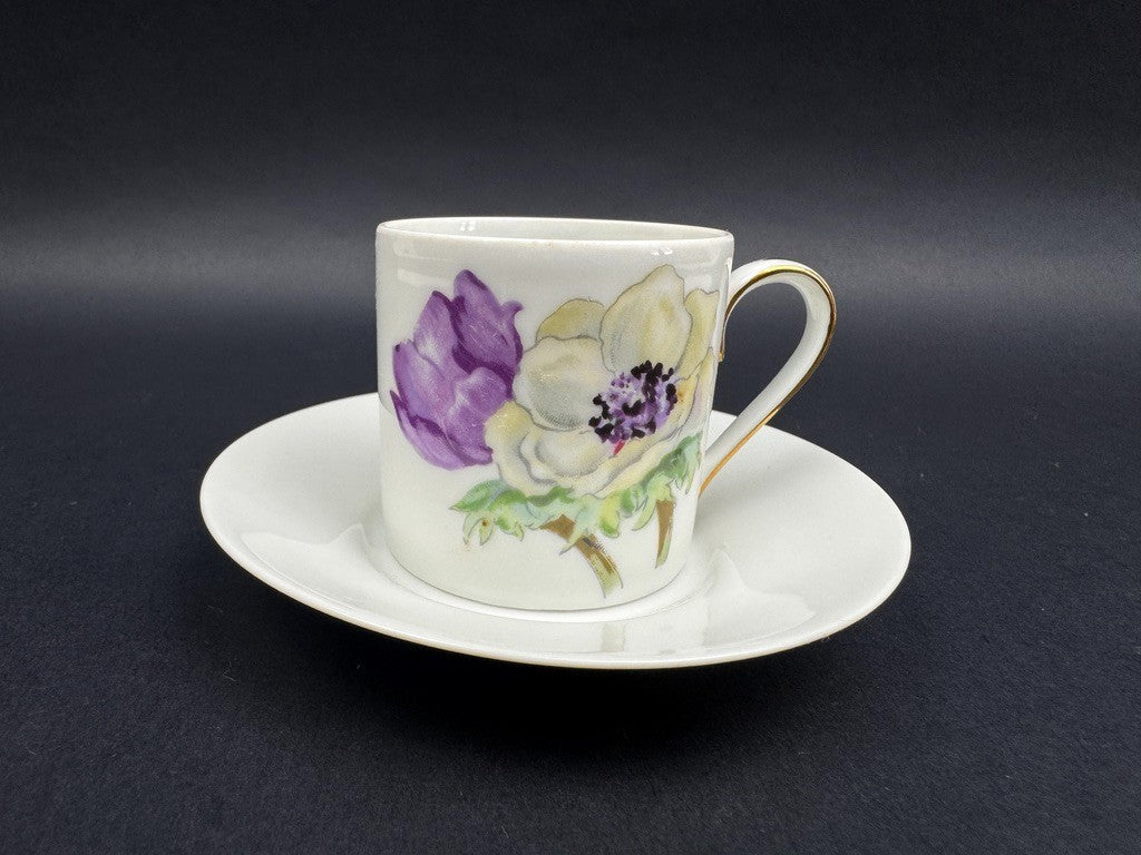 Coffret 6 tasses a cafe porcelaine Limoges Ancienne Fabrique Royale