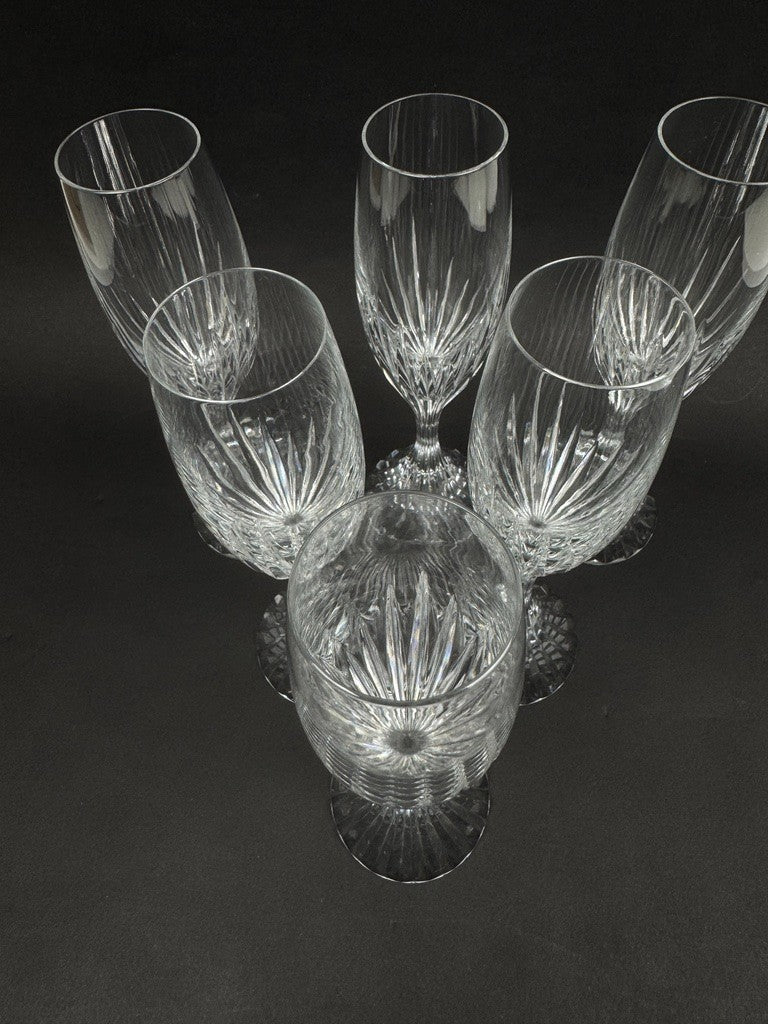 Série de 6 flûtes à champagne Masséna de Baccarat état neuf !