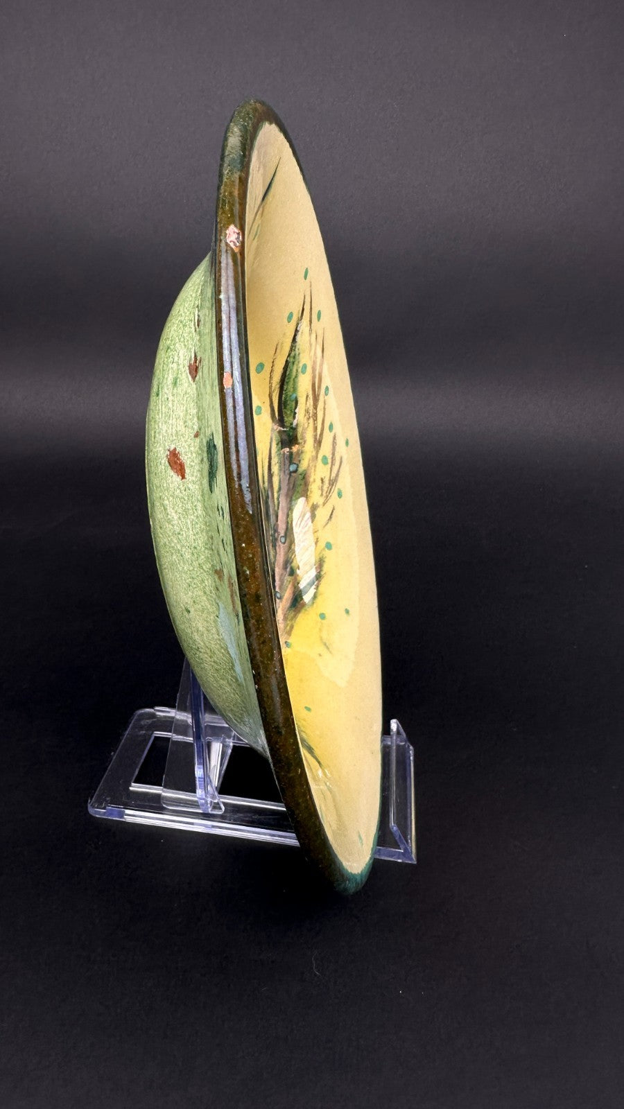 Service de table signé Costa Diaz – faïence catalane à décor d’oiseaux – 1950