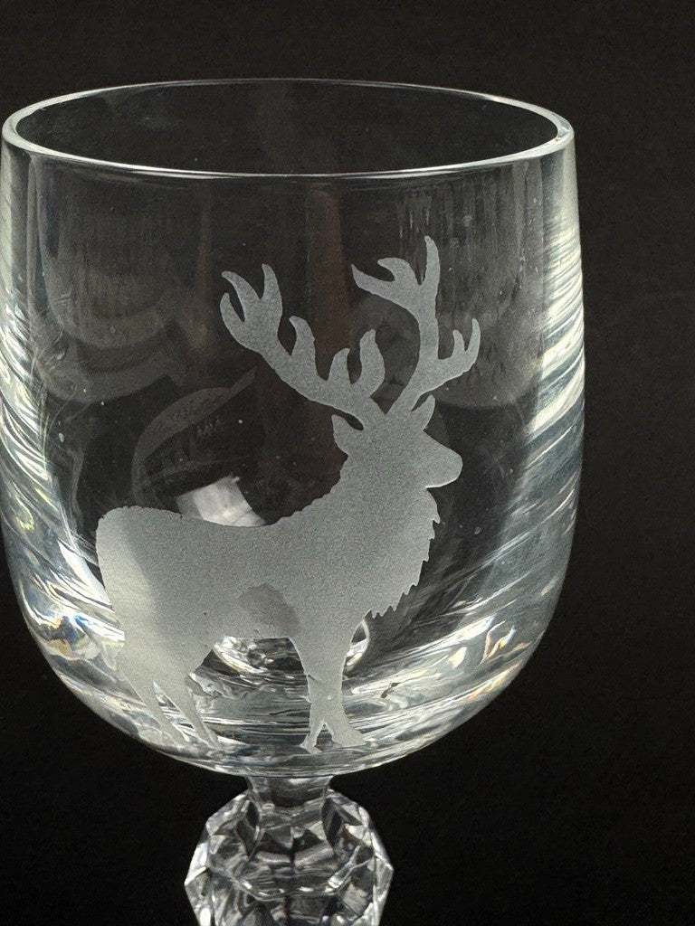 Suite de 5 verres à Porto ou à Sherry en cristal d'Ecosse