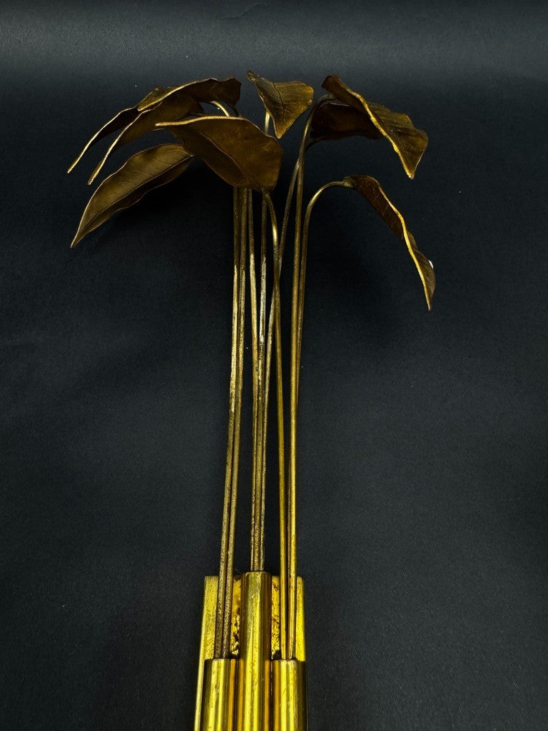 Paire d’appliques Maison Charles modèle "Lauriers", vers 1960