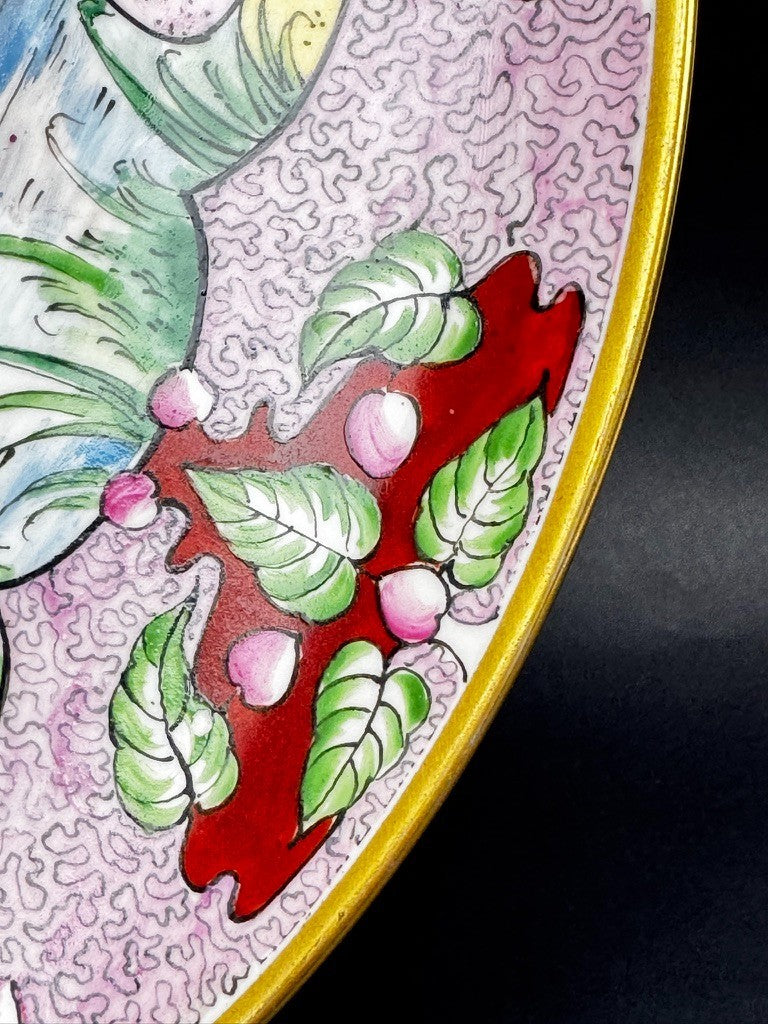 Plat en porcelaine de Limoges, Henri Creange