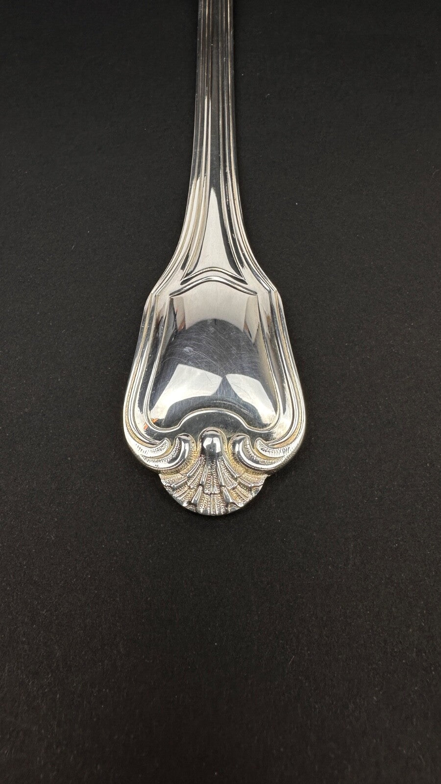 Christofle,  louche de service, modèle Port Royal, Paris. Neuve.