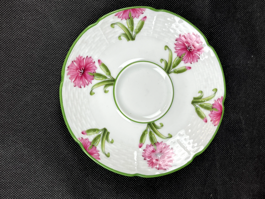 Petite sous-tasse  en porcelaine Raynaud Limoges Jardins de Villandry neuve n°1