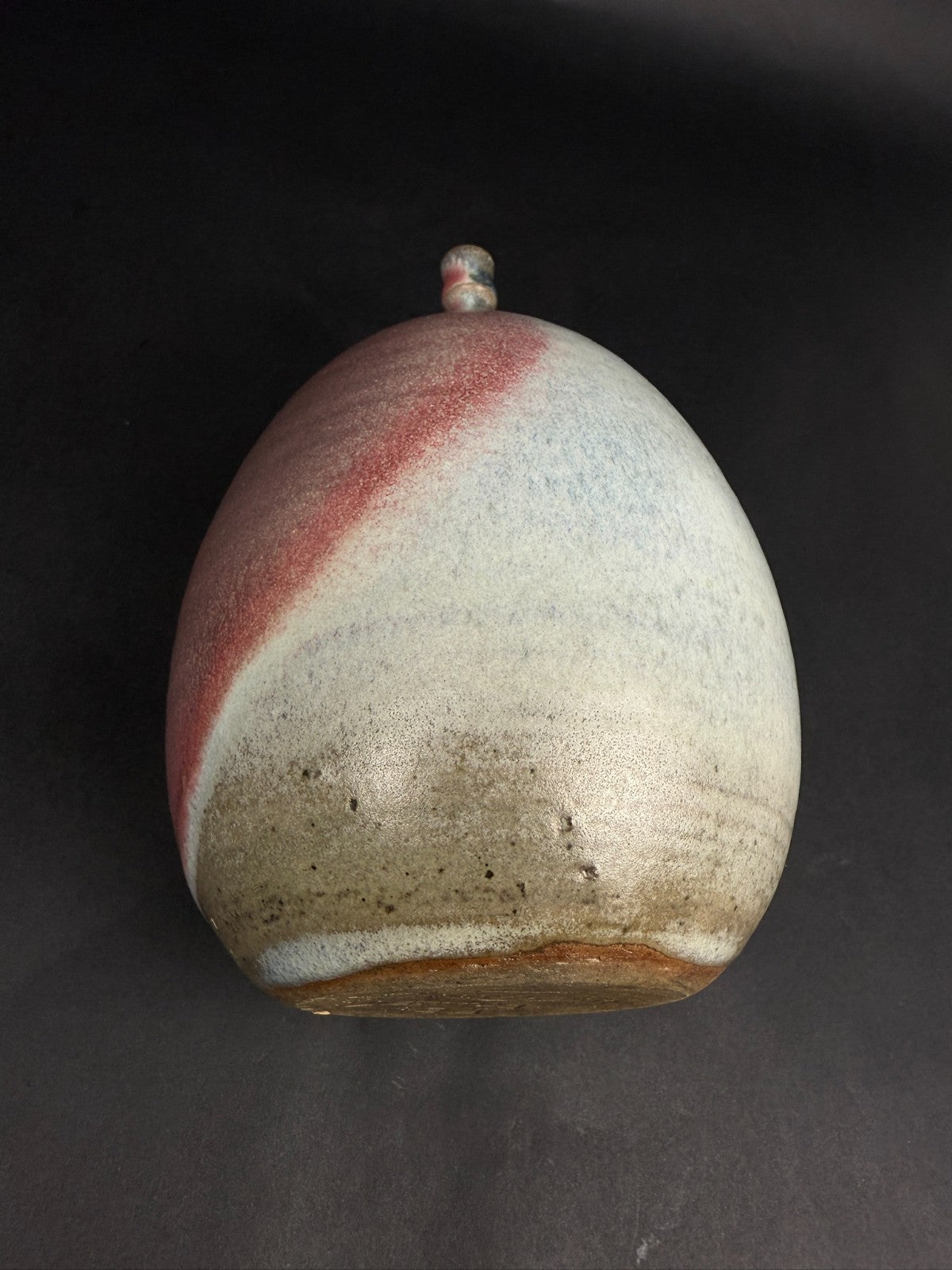 Vase en grès clair de lune, atelier Feu Follet, Penne (Lot-et-Garonne), XXe