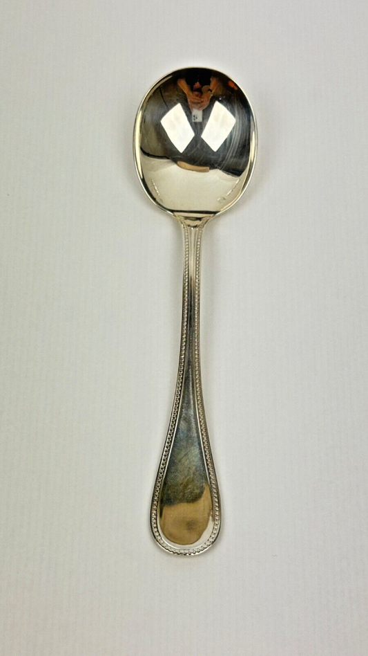 Cuillère à Consommé Christofle En Argent Massif, Sterling 925, Modèle Perles