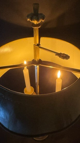 Lampe bouillotte en bronze XIXème