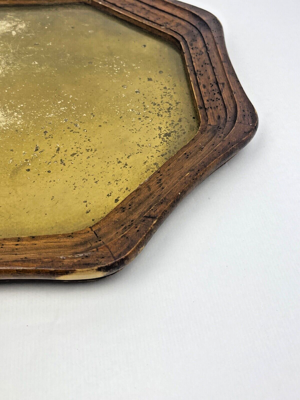 Plateau Asiatique En Laiton Et Bois Symbole bonheur et longévité